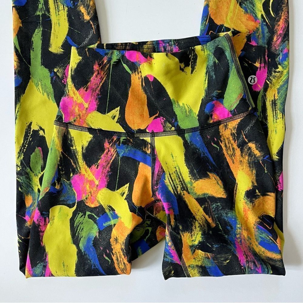 Lululemon Wunder Train High Rise In Undertone Black Multi 2 - Picture 4 of 8